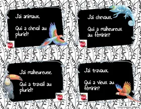 Jeu Qui a? - genre et nombre - Isa Prof Etc