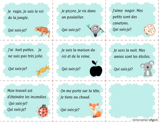 Devinettes 1er cycle