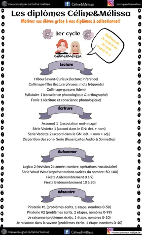 DiplômesCéline&Mélissa1ercycle