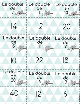 Double/moitié