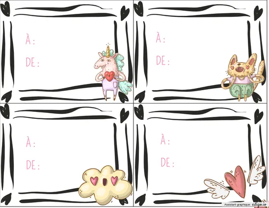 Cartes - Saint-Valentin