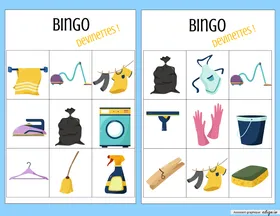 Bingo Devinettes - Objets de la maison