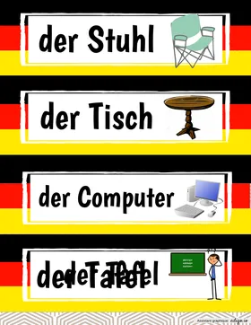 Cartes affichage allemand