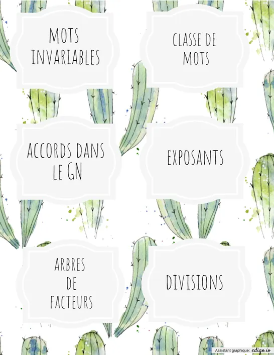 Étiquettes bacs CAT
