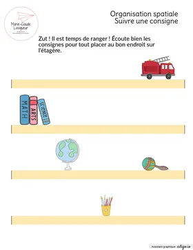 Organisation spatiale - Les jouets