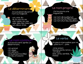 Aide mémoire classe de mots