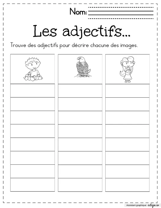 Les adjectifs