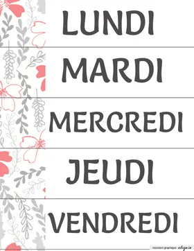 Jours de la semaine