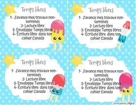 Cartes à tâches - Pops