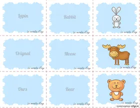 English words animaux