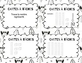 Cartes à tâches - représentation des nombres