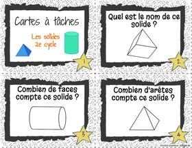 Cartes à tâches Solides