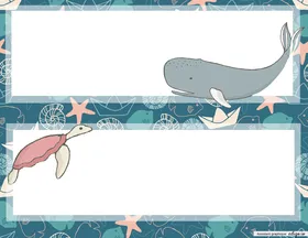 Under the Sea - Locker Tags