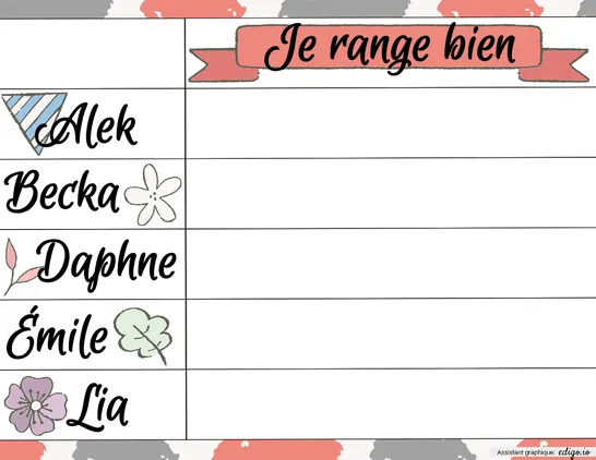 Je range bien