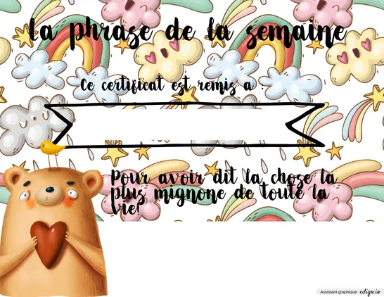 La phrase de la semaine
