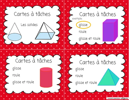 Cartes à tâches - solides