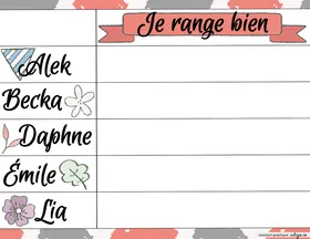 Je range bien