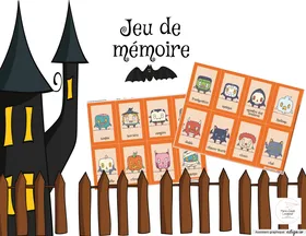 Jeu de mémoire - L'halloween