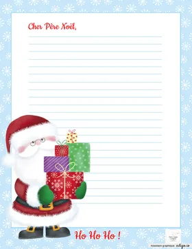 Papier à lettre - Père Noël