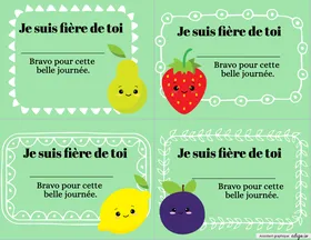 Mention quotidienne sur le thème de l'alimentation
