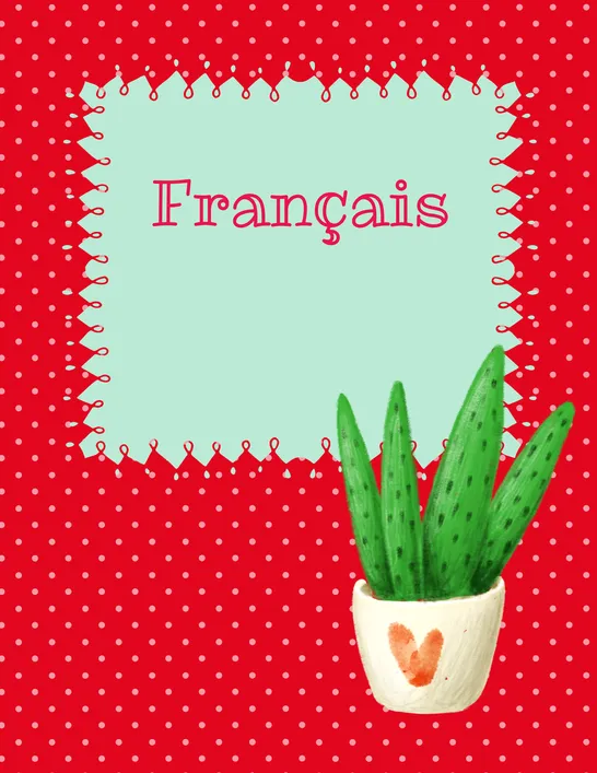 Couverture de cartable 1 pouce, Sixth grade, Other, Teaching tools