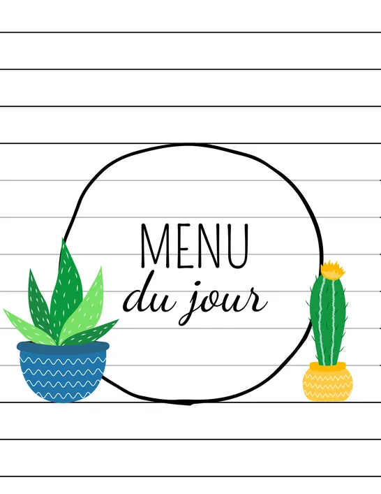 MENU DU JOUR