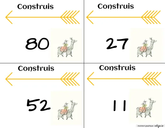 Construis les nombres
