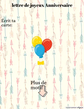 Carte d'anniversaire