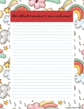Mes difficultés pendant le confinement