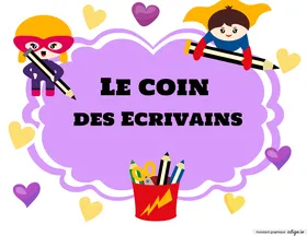 Affiche coin écrivain