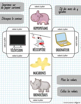 Dé des mots de 4 syllabes