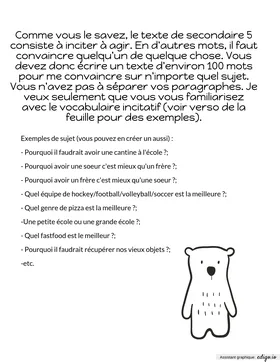 Texte incitatif