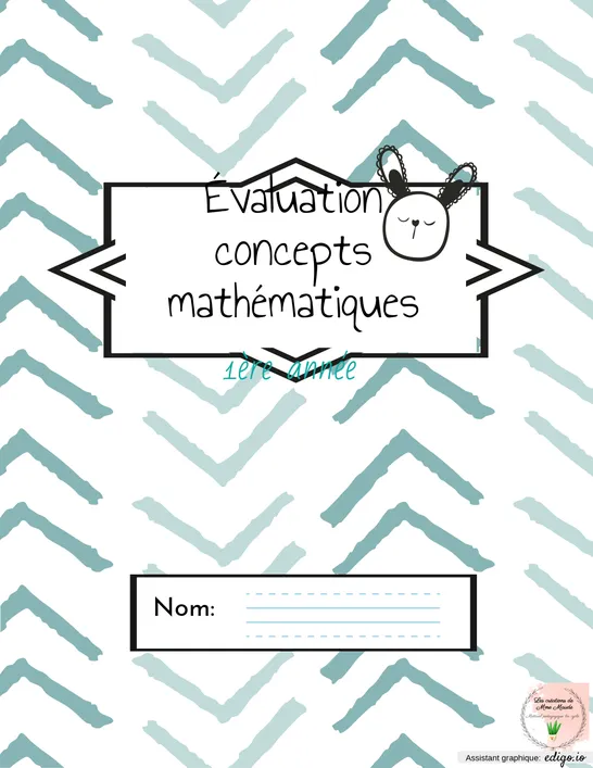 Évaluation - Concepts math 1ère année