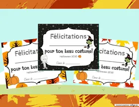Certificats Halloween