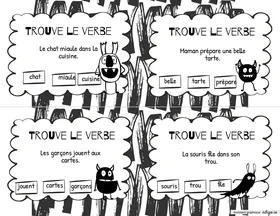 Trouve le verbe - monstre