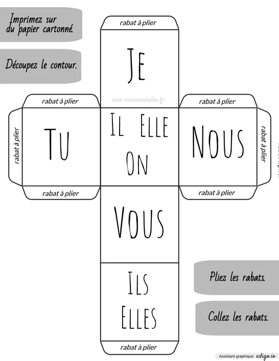 Dés pour conjuguer