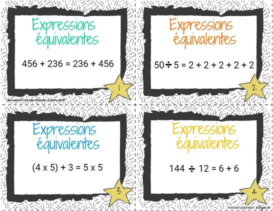 Expressions équivalentes