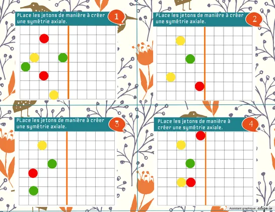 Cartes à tâches géométriques