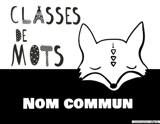 Affiches classes de mots