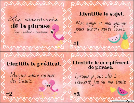 Constituants de la phrase