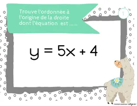 Abscisse et ordonnée à l'origine