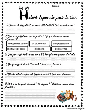 Hubert Lapin n'a peur de rien