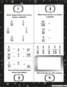 Devoir sur les fractions