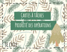 Cartes à tâches - priorité des opérations (3e cycle)