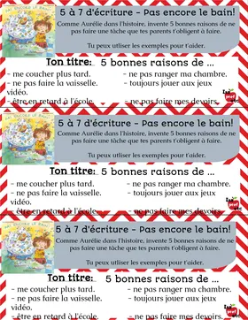 5 à 7 d'écriture Pas encore le bain - Isa Prof Etc