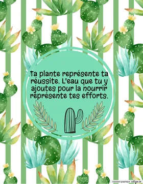 Système de motivation - Plante