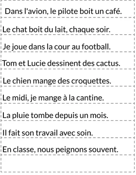 Analyse de phrases CDV CIV CC