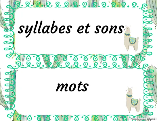 Étiquettes ateliers