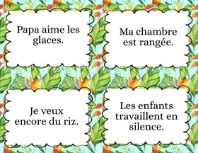 Transformer ces phrases en phrases négatives.