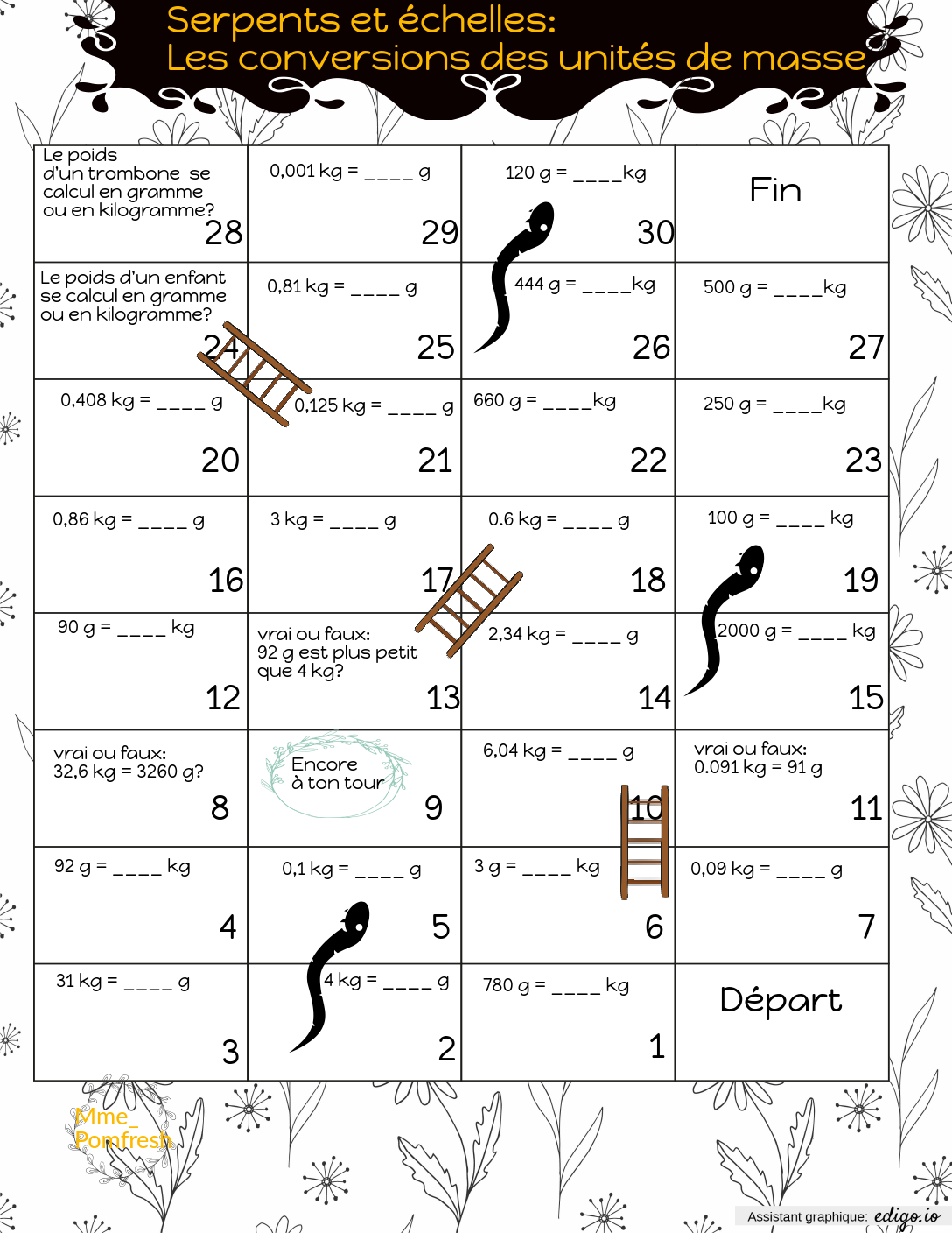 Serpents & échelles, jeu à boire